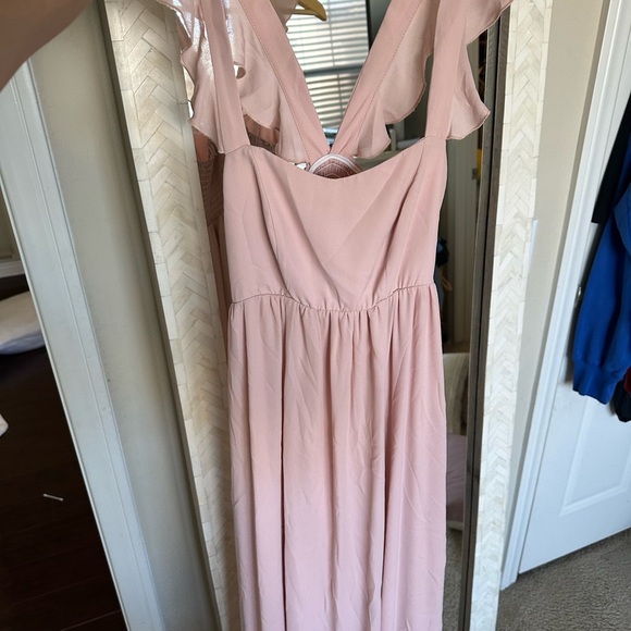 Show Me Your MuMu Dusty Blush Maxi Dress - Picture 2 of 6